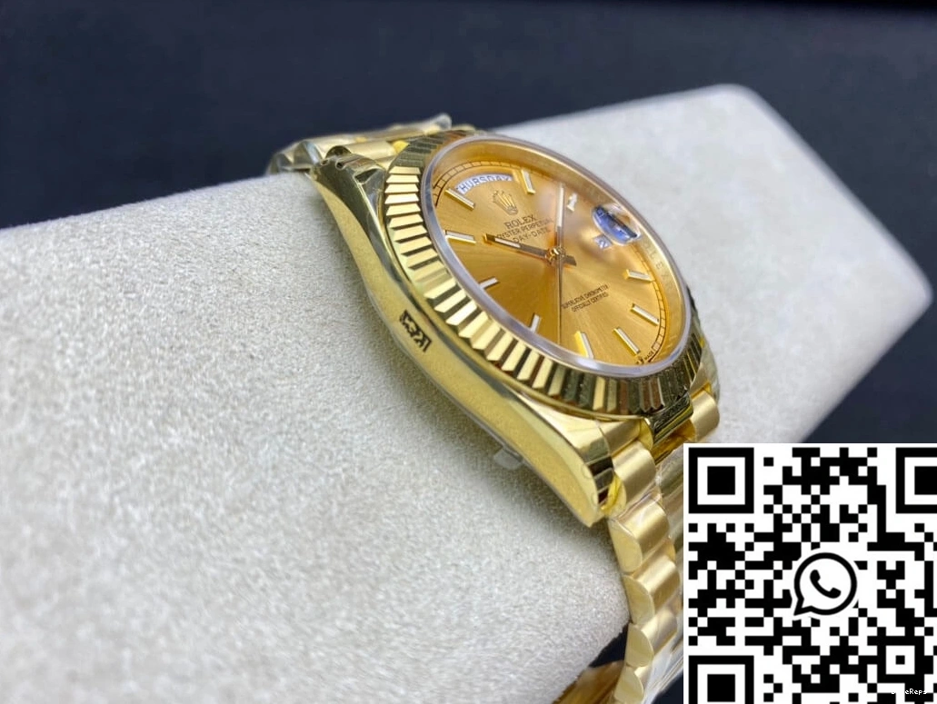 40MM Rolex EW Date Dial Day Gold Factory M228238-0003 0717